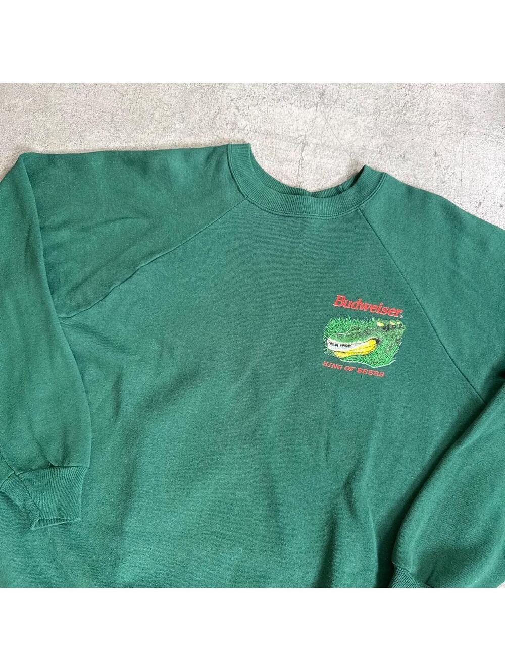 Vintage 90s Budweiser Crocodile  “This Buds for you” Crewneck Sweatshirt - Picture 4 of 5